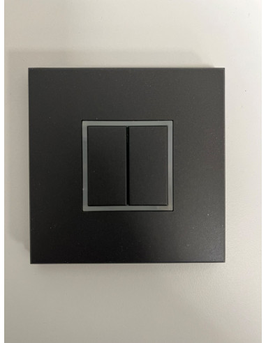 2 boutons de couleur noire