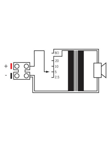 Enceintes murales 8Ω 100V 20W blanches | Vendues par paire