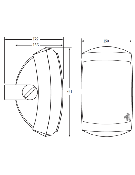 Enceintes murales 100V 30W | Intérieur / extérieur, par paire