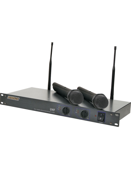 Micro UHF deux micros main | Micro sans fil professionnel