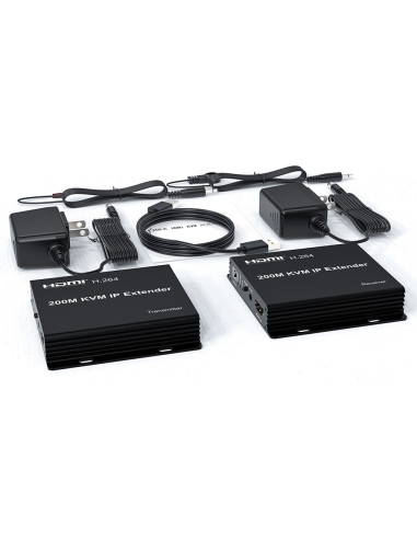 Kit Extendeur KVM HDMI sur IP 100m – USB, ENI & Caméra | AVeco