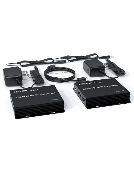Kit Extendeur KVM HDMI sur IP 100m – USB, ENI & Caméra | AVeco